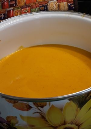 A picture of Creamy Carrot Soup.