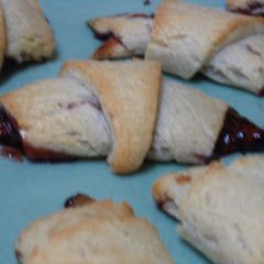 A picture of Rugelach-Cinnamon Walnut, Almond and Plum Jam.