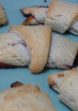 A picture of Rugelach-Cinnamon Walnut, Almond and Plum Jam.