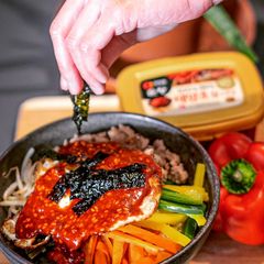 A picture of Korean Bibimbap.