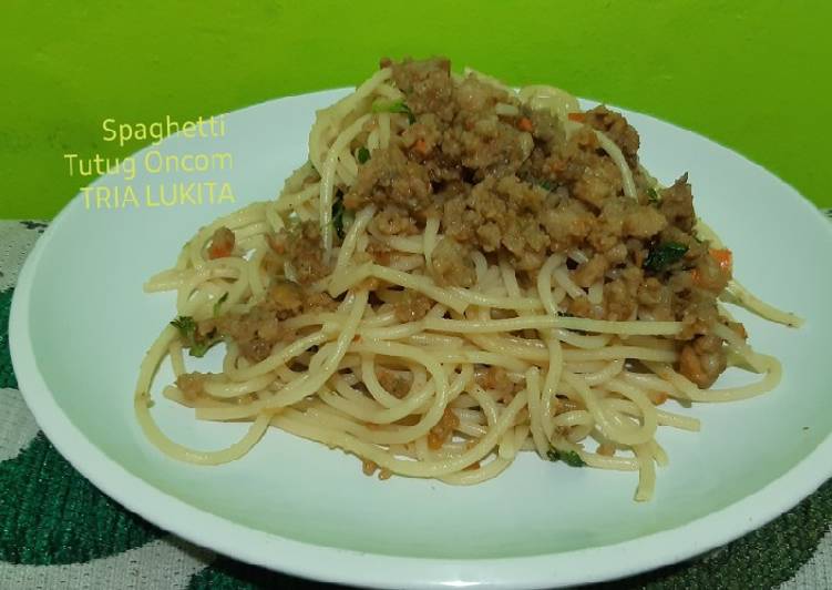 Resep Spaghetti Tutug Oncom, Bikin Ngiler