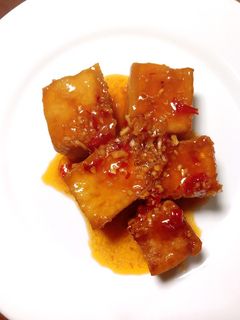 Hình của món Đậu hũ chiên sả ớt.