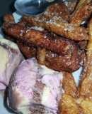 Orillas de pan tipo churro