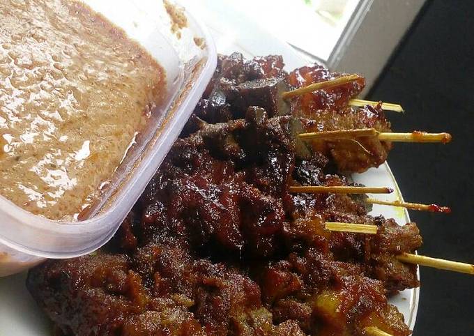 Sate Daging Sapi Bumbu Rempah Masak Teflon Super Empuk