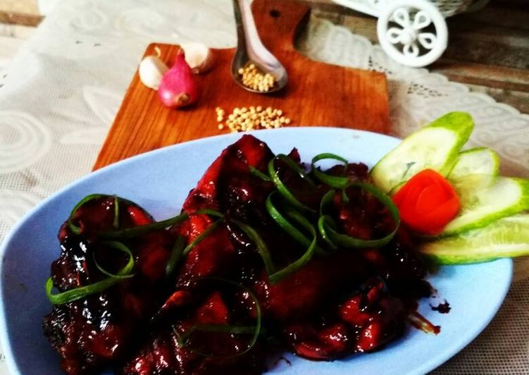 Ayam karamel/caramel bukan madu kecap semur ataupun bakar😉