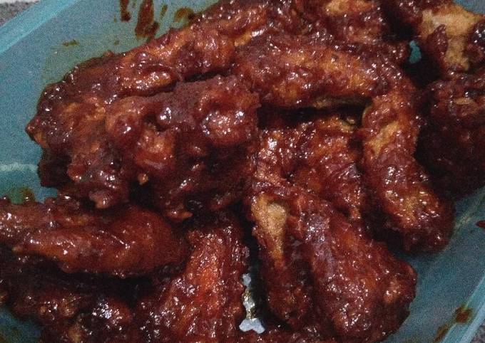 Ternyata ini lho! Resep buat Korean Wings (sayap ayam korea)  nagih banget