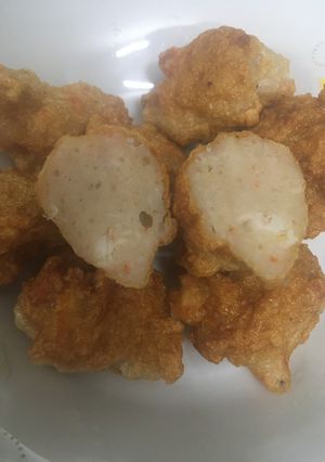 Hình của món Tôm viên chiên.