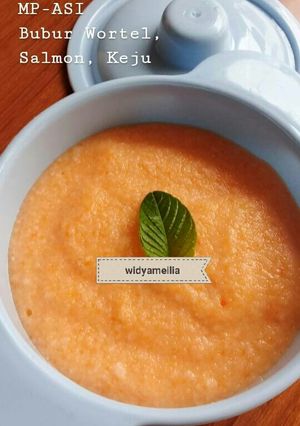 Foto resep MP_ASI Bubur Wortel, Salmon, Keju
