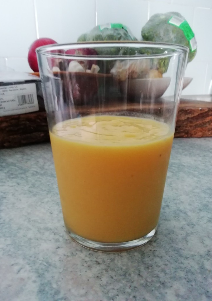 Una foto de Smoothie mango + jengibre