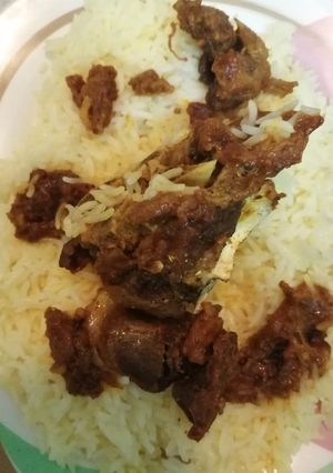 صورة لوصفة الرز المديني باللحم 🥩🍚