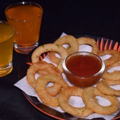 A picture of Garlic Potato Rings.