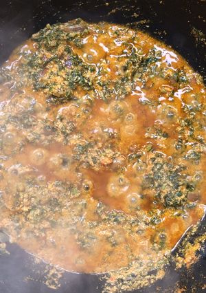 A picture of Nigerian Egusi Soup.