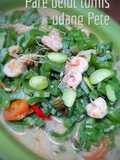 Pare belut tumis udang Pete