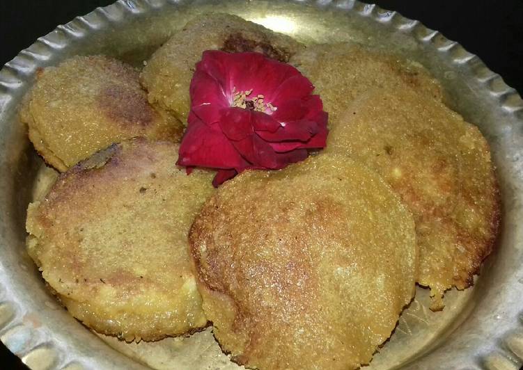 Steps to Make Homemade Moong Jaggery Tawa Cake