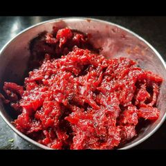 A picture of Beetroot Halwa.