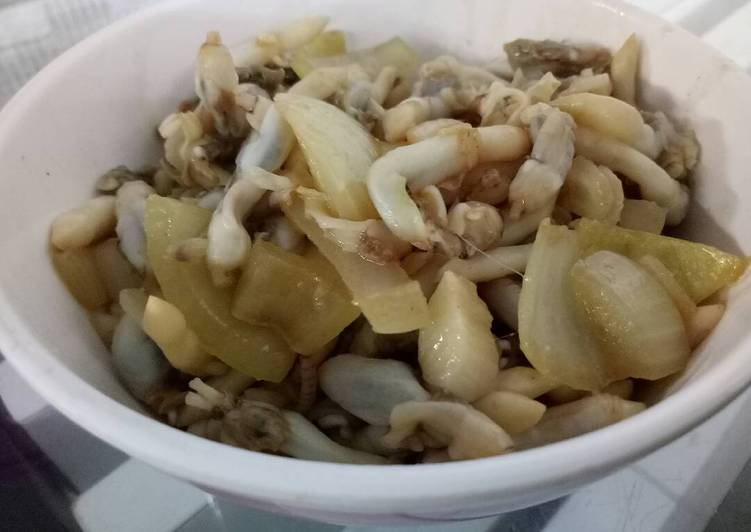 Kerang Bambu saos tiram