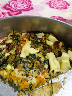 Una foto de Tarta de verduras y Panceta