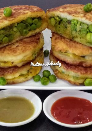 A picture of Potato Greenpeas Cutlet.