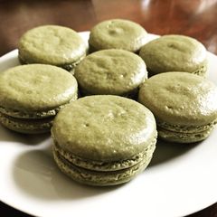 A picture of Matcha Macarons.
