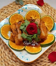 thịt sốt cam