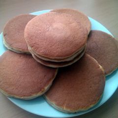 A picture of Vickys Vegan Scotch Pancakes, GF DF EF SF NF.
