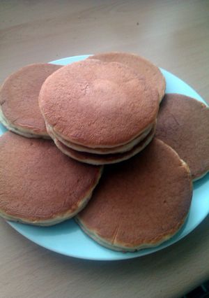 A picture of Vickys Vegan Scotch Pancakes, GF DF EF SF NF.