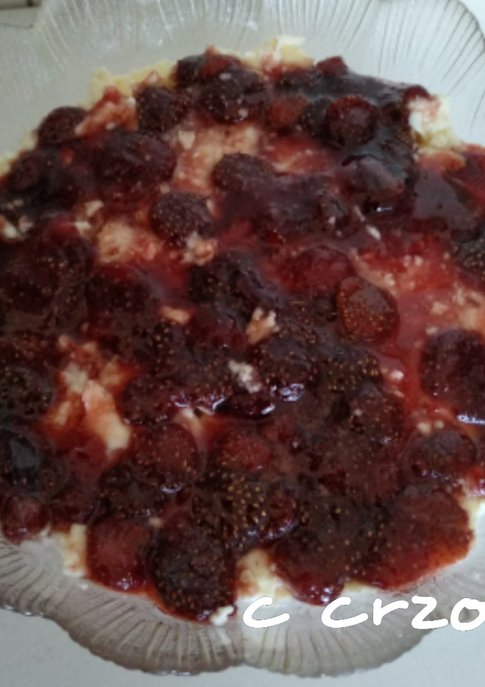 Una foto de Calostros de vaca con fresas