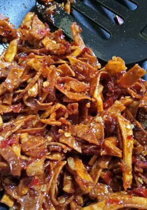 Foto resep Kering Ubi Putih Pedas Manis