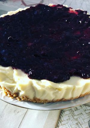 Una foto de Tarta de queso fría