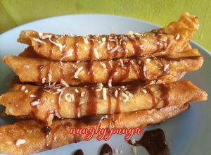Foto resep Olahan kulit lumpia pisang coklat keju
