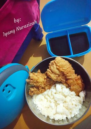 Foto resep Singkong Rice & Banana krispi sauce karamel
