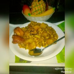 A picture of Beans and sweet patotoes porridge by salma.s.Adam.