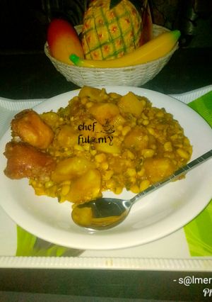 A picture of Beans and sweet patotoes porridge by salma.s.Adam.