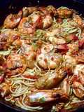 Macarrones con Langostinos