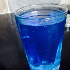 Blue berry soda drink A picture of Blue berry soda drink.