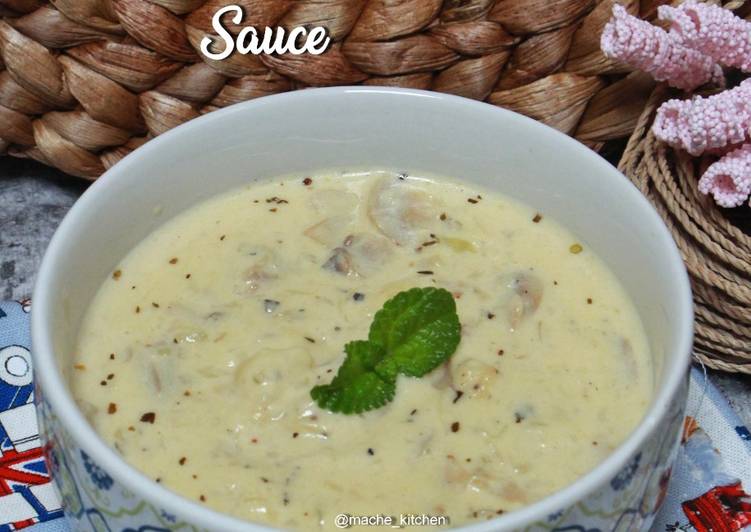 Recipe of Refreshing Creamy Mushroom Sauce
