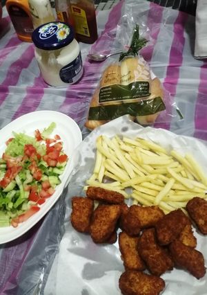 صورة لوصفة قطع دجاج المقرمشه