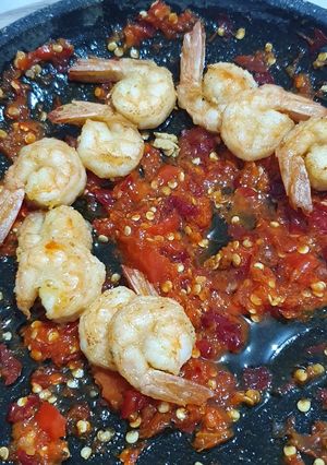 Foto resep Udang goreng sambal bawang