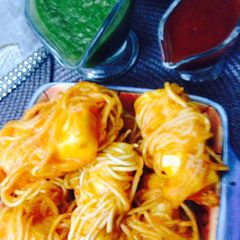 A picture of Threaded paneer bites.