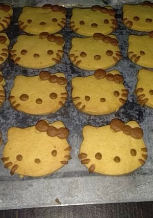 Foto resep Kue kering hello kitty