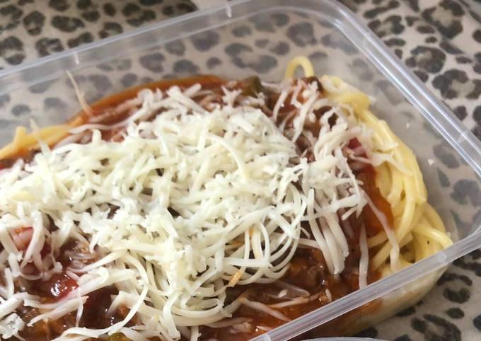 Standar Resep gampang buat Saus Bolognese untuk Spaghetti ala Alysha  istimewa
