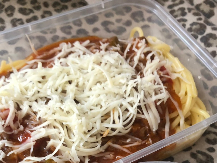 Standar Resep gampang buat Saus Bolognese untuk Spaghetti ala Alysha  istimewa