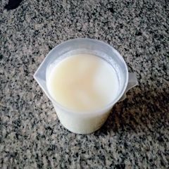 Homemade buttermilk A picture of Homemade buttermilk.