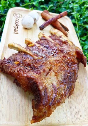 รูปของ ซี่โครงหมูอบซอสbbq 🐷
