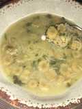 Sopa nocturna de choclitos de cocktail