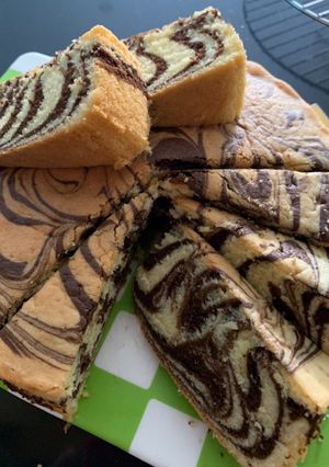 Foto resep Bolu Zebra Marmer