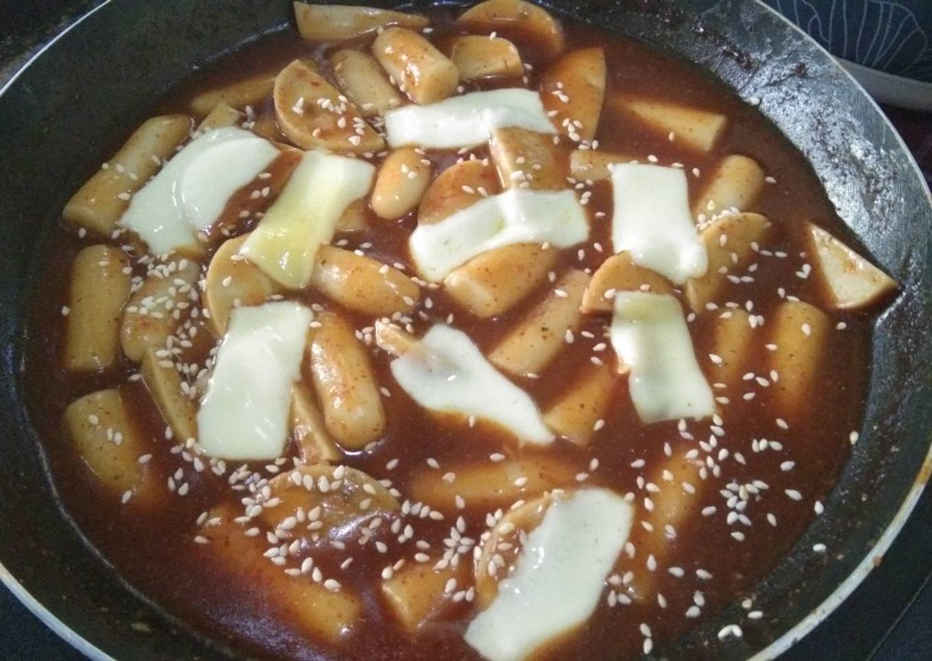 Tteokbokki homemade simpel