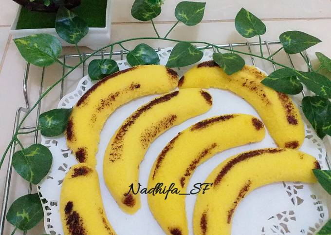 Anti Ribet, Membuat Bolu Pisang Tanpa Pisang (Bolu Bentuk Pisang) Sederhana Dan Enak