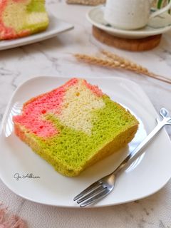 Foto resep Neapolitan Chiffon Cake Gluten Free