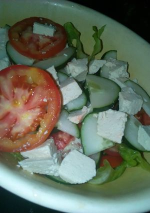 A picture of My tofu salad.